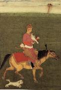 unknow artist A prince in the falcon hunt to horse out of the Large Clive album china oil painting artist